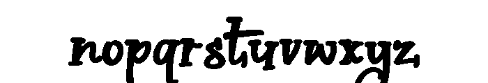 PN Cookie Crust Expanded Bold Font LOWERCASE