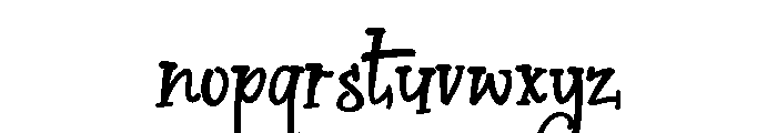 PN Cookie Crust Font LOWERCASE