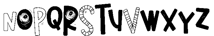 PN Cowberry Scary Condensed Font UPPERCASE