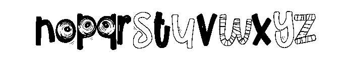 PN Cowberry Scary Condensed Font LOWERCASE