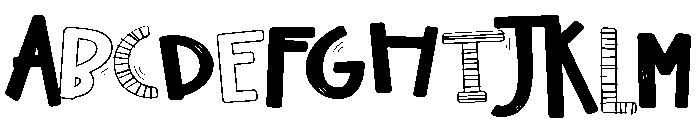 PN Cowberry Scary Expanded Font UPPERCASE
