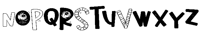 PN Cowberry Scary Expanded Font UPPERCASE