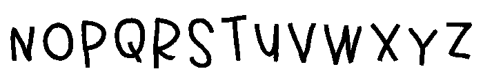 PN Cowberry Scary Print Bold Font UPPERCASE