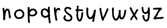 PN Cowberry Scary Print Bold Font LOWERCASE