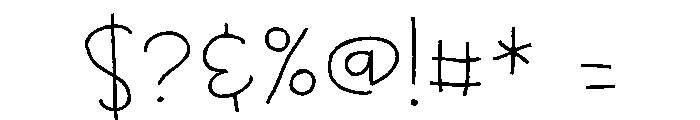 PN Cowberry Scary Print Font OTHER CHARS