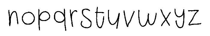 PN Cowberry Scary Print Font LOWERCASE