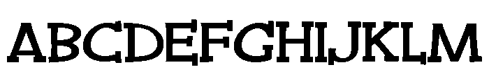 PN Cranberry Crust Bold Font UPPERCASE