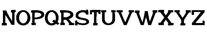 PN Cranberry Crust Bold Font UPPERCASE