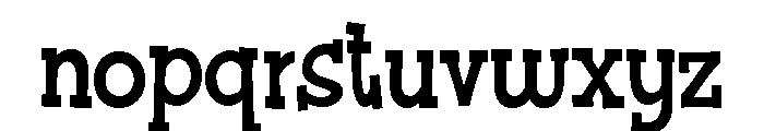 PN Cranberry Crust Condensed Bold Font LOWERCASE