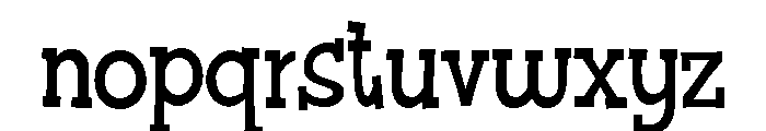 PN Cranberry Crust Condensed Font LOWERCASE