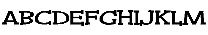 PN Cranberry Crust Expanded Bold Font UPPERCASE