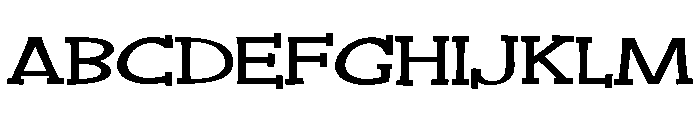 PN Cranberry Crust Expanded Font UPPERCASE