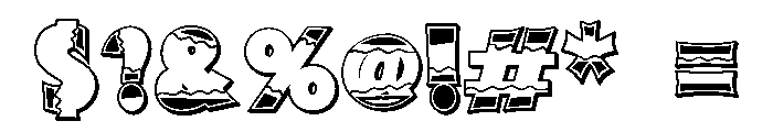 PN Crayonz 3D Too Font OTHER CHARS