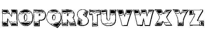 PN Crayonz 3D Too Font UPPERCASE