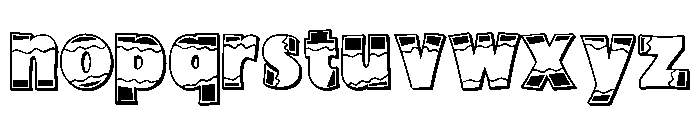 PN Crayonz 3D Too Font LOWERCASE