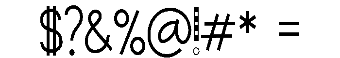 PN Cutesie Americana Condensed Font OTHER CHARS