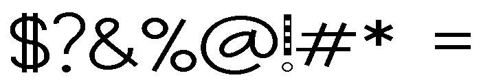 PN Cutesie Americana Expanded Font OTHER CHARS