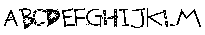 PN Cutesie Americana Expanded Font UPPERCASE
