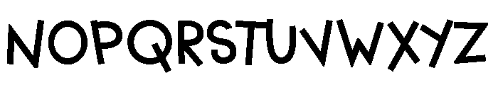 PN Cutesie Black Font UPPERCASE