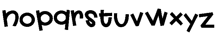 PN Cutesie Black Font LOWERCASE
