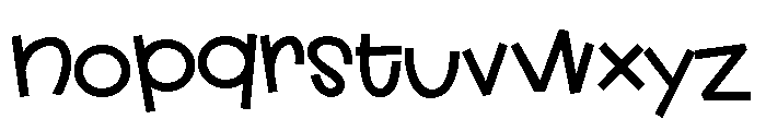PN Cutesie Bold Font LOWERCASE