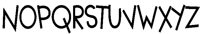 PN Cutesie Condensed Bold Font UPPERCASE