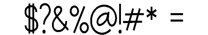 PN Cutesie Condensed Font OTHER CHARS