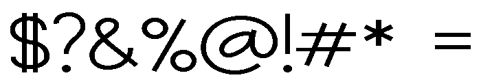 PN Cutesie Expanded Font OTHER CHARS