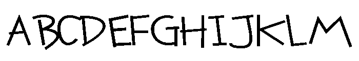 PN Cutesie Expanded Font UPPERCASE