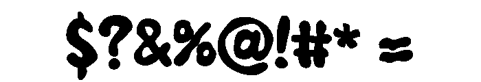 PN Doozy Boo Bold Font OTHER CHARS