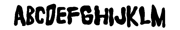 PN Doozy Boo Bold Font UPPERCASE