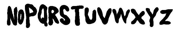 PN Doozy Boo Bold Font LOWERCASE