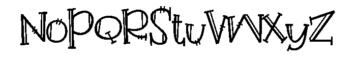 PN Double Fudgsicle Font LOWERCASE