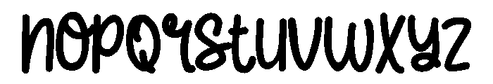 PN Eskimo Kiss Bold Font LOWERCASE