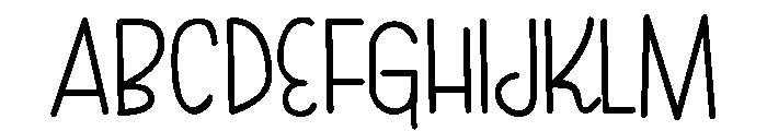 PN Eskimo Kiss Light Font UPPERCASE