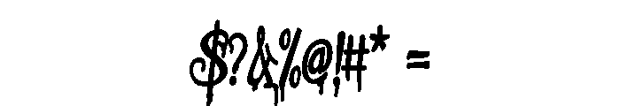 PN Ever Scary Condensed Bold Font OTHER CHARS
