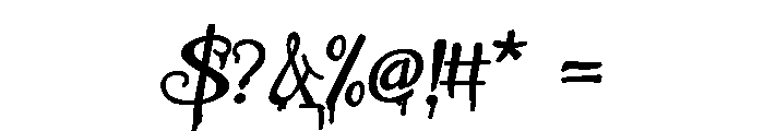 PN Ever Scary Expanded Font OTHER CHARS