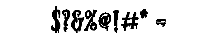 PN Ever Scary Print Bold Font OTHER CHARS