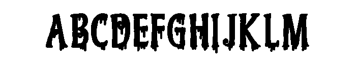 PN Ever Scary Print Bold Font UPPERCASE