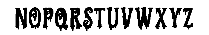 PN Ever Scary Print Bold Font UPPERCASE