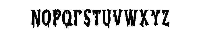 PN Ever Scary Print Bold Font LOWERCASE