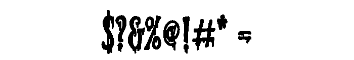 PN Ever Scary Print Condensed Bold Font OTHER CHARS