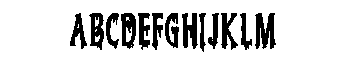 PN Ever Scary Print Condensed Bold Font UPPERCASE