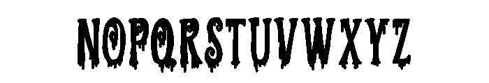 PN Ever Scary Print Condensed Bold Font UPPERCASE