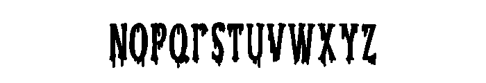 PN Ever Scary Print Condensed Bold Font LOWERCASE