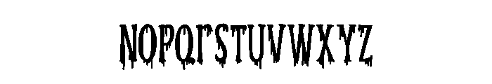 PN Ever Scary Print Condensed Font LOWERCASE