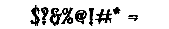 PN Ever Scary Print Expanded Bold Font OTHER CHARS