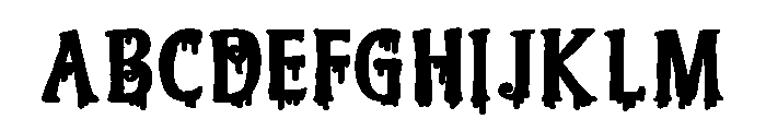 PN Ever Scary Print Expanded Bold Font UPPERCASE