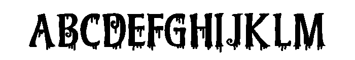 PN Ever Scary Print Expanded Font UPPERCASE