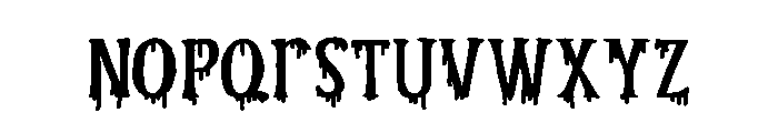 PN Ever Scary Print Expanded Font LOWERCASE